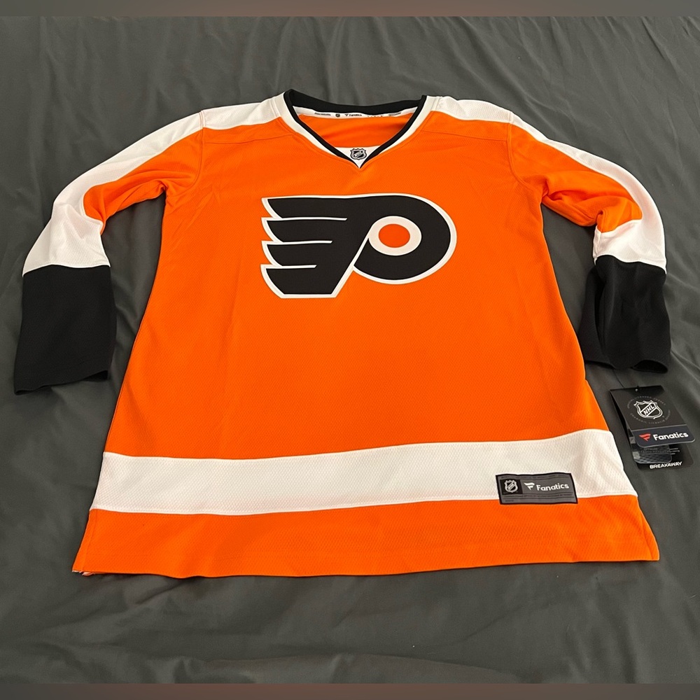 Philadelphia Flyers NHL hockey plain no name no number jersey New